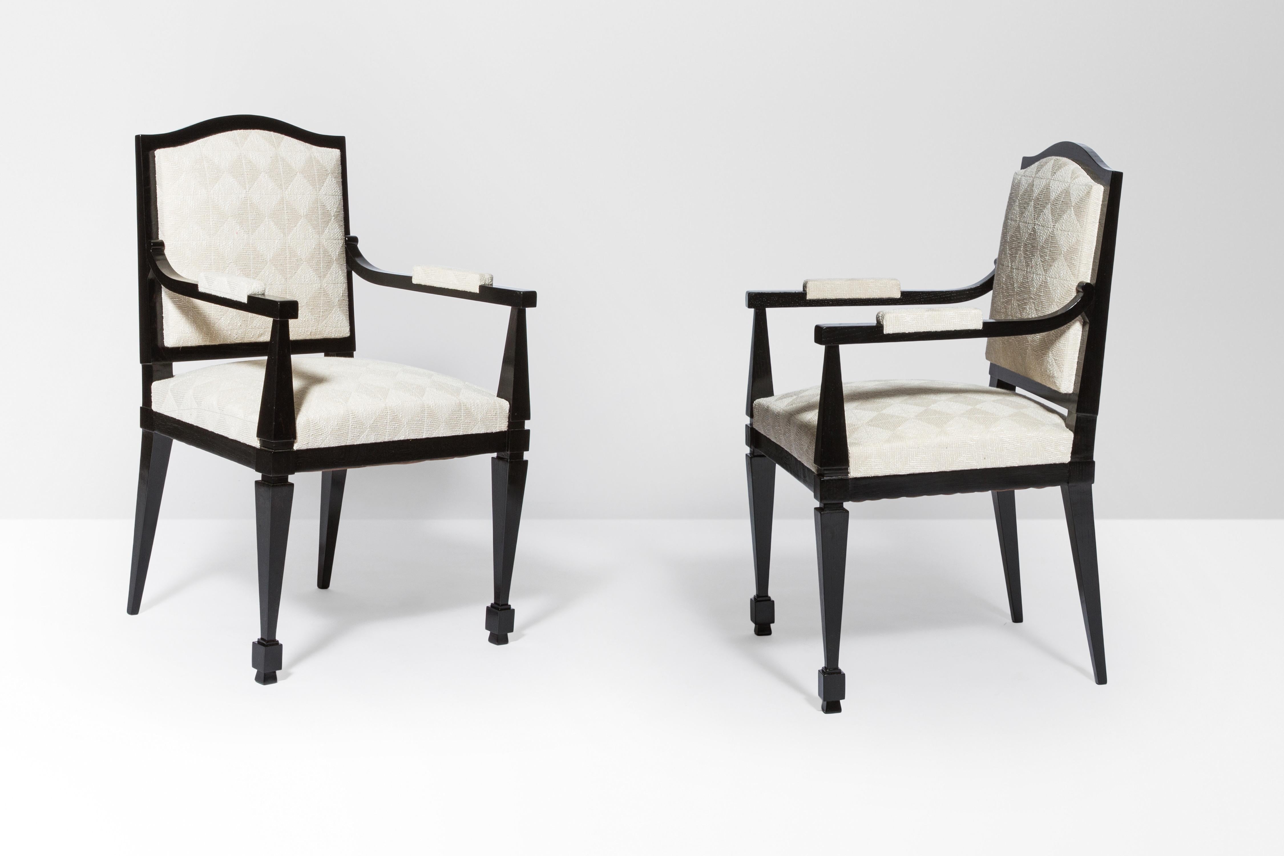 French 1940s Pair of Armchairs by André Arbus For Sale