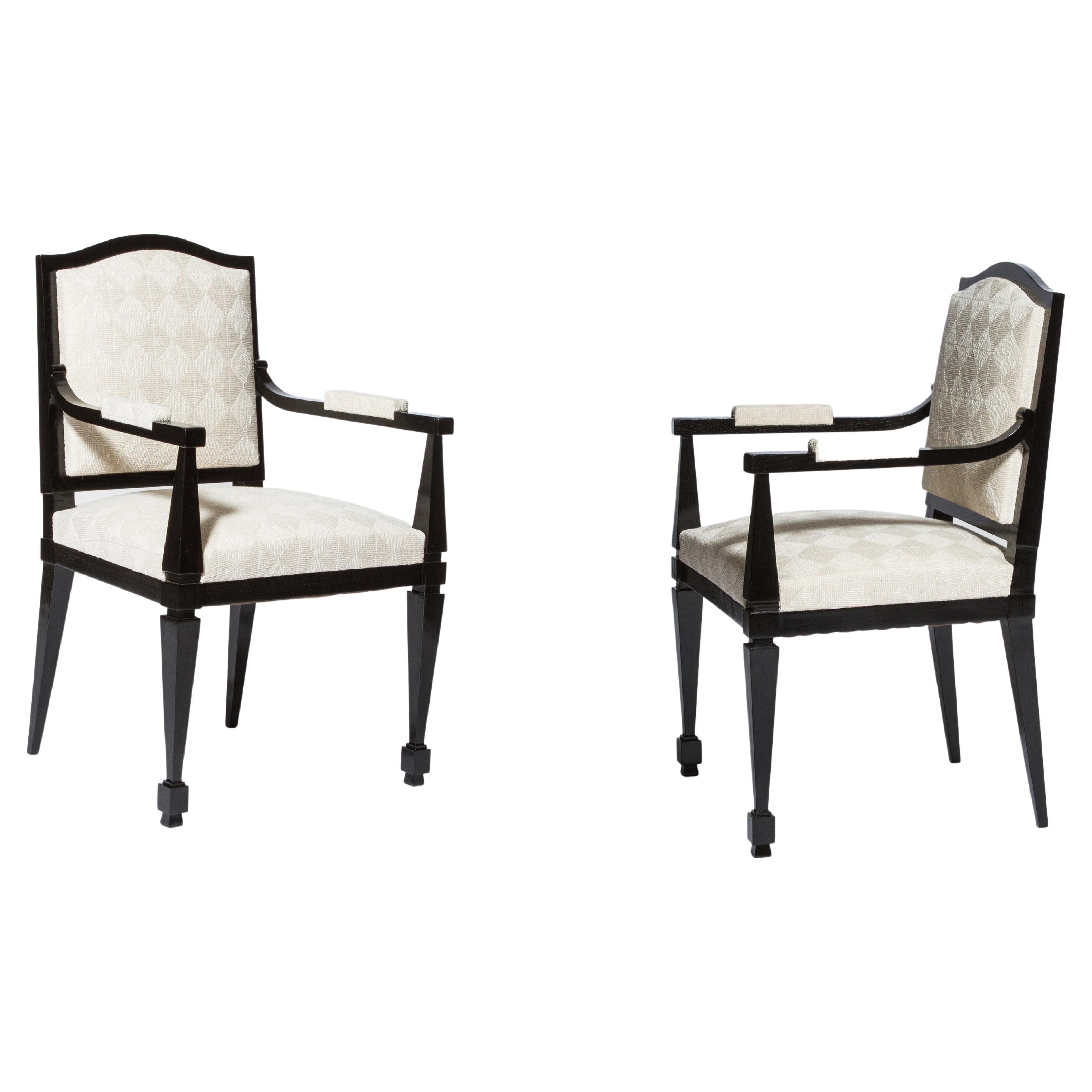 1940s Pair of Armchairs by André Arbus