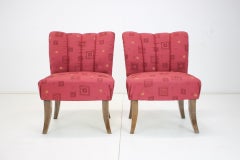 1940s Pair of Art Deco Armchairs, Czechoslovakia