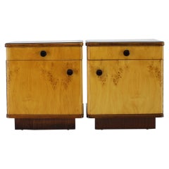 1940s Pair of Bedside Tables, Czechoslovakia