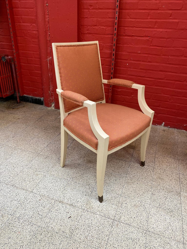 1940s Pair of French Art Deco Armchairs in the Style of André Arbus In Good Condition For Sale In Saint-Ouen, FR