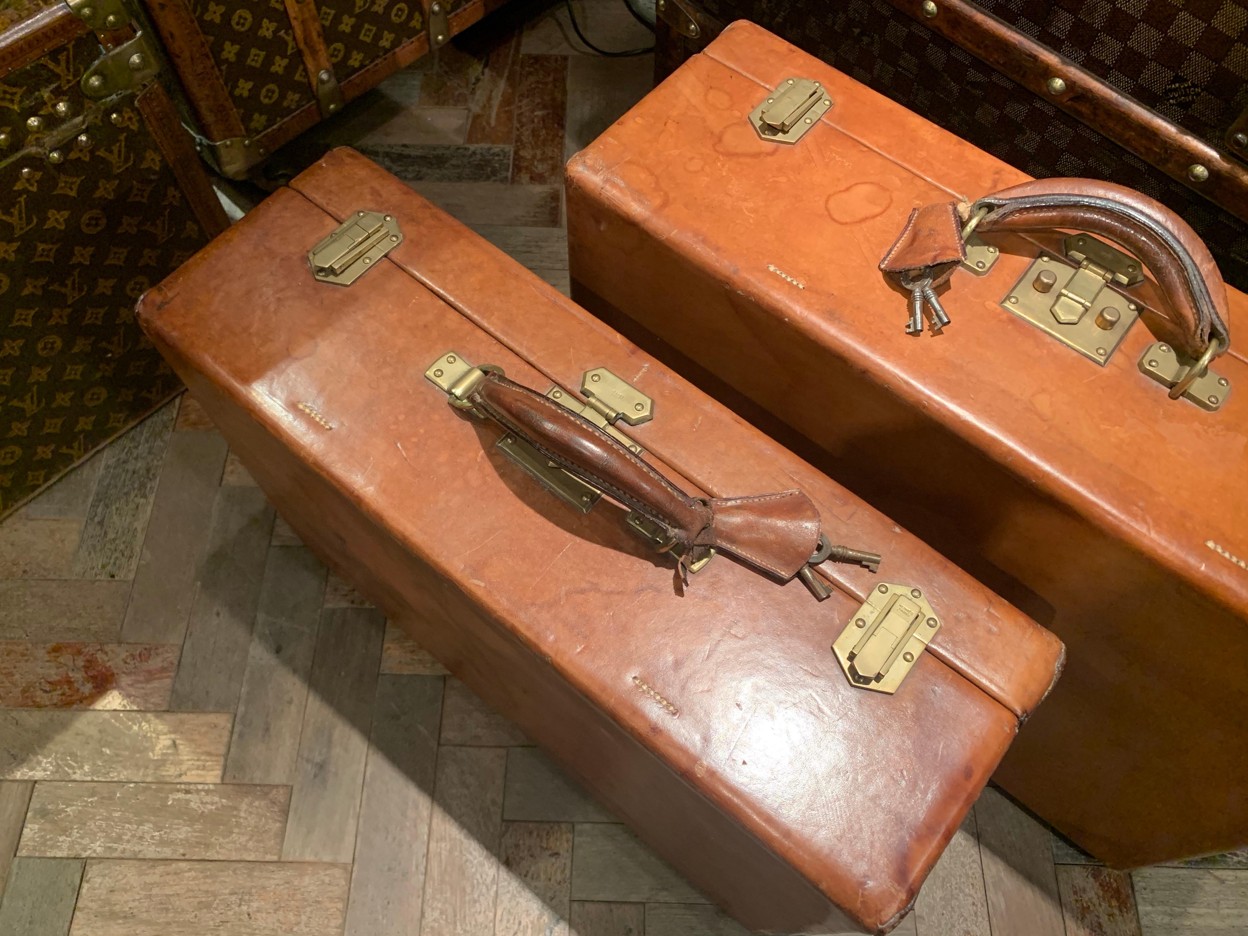 French 1940s Pair of Hermès Cases