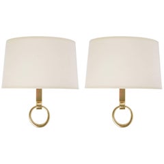 1940s Pair of Marcel Guillemard Bronze Sconces
