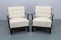 1940s Pair of Restored Thonet Armchairs , Czechoslovakia