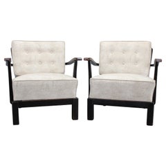 1940s Pair of Restored Thonet Armchairs , Czechoslovakia 1940s Pair of Restored Thonet Armchairs , Czechoslovakia