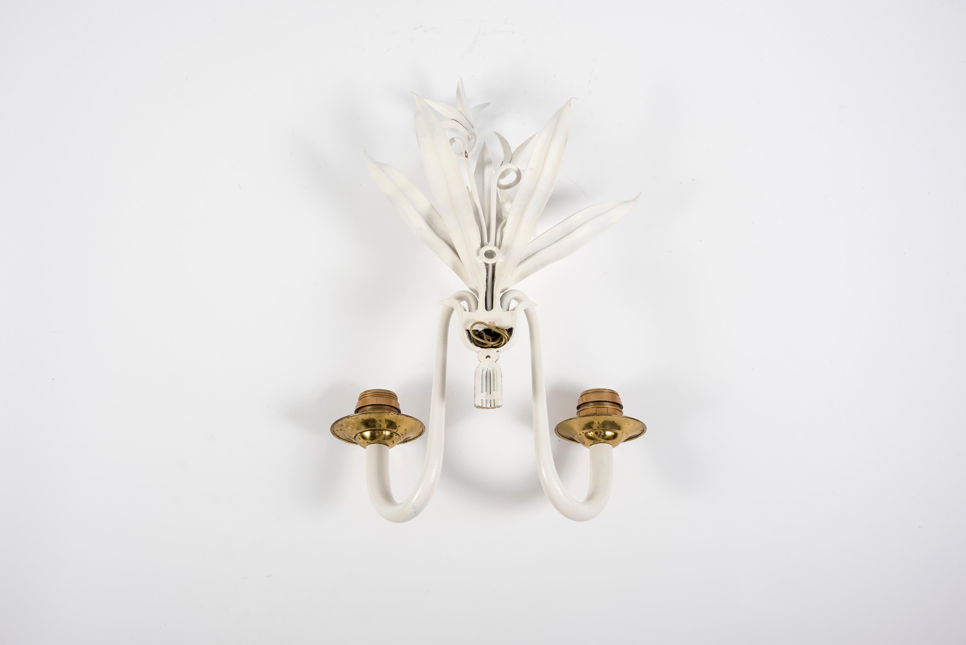 1940's Pair of Sconces Attributed to Maison Baguès 3