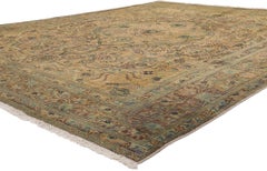 The Garden Eternal: A Vintage Persian Tabriz Masterpiece with Traditional Style