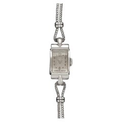 1940's Patek Philippe Vintage Ladies Ref. 1189 Watch - 18K White Gold & Diamonds