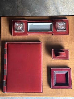 1940s Paul Dupré-Lafon for Hermès Rare Desk Pieces- Set of 4