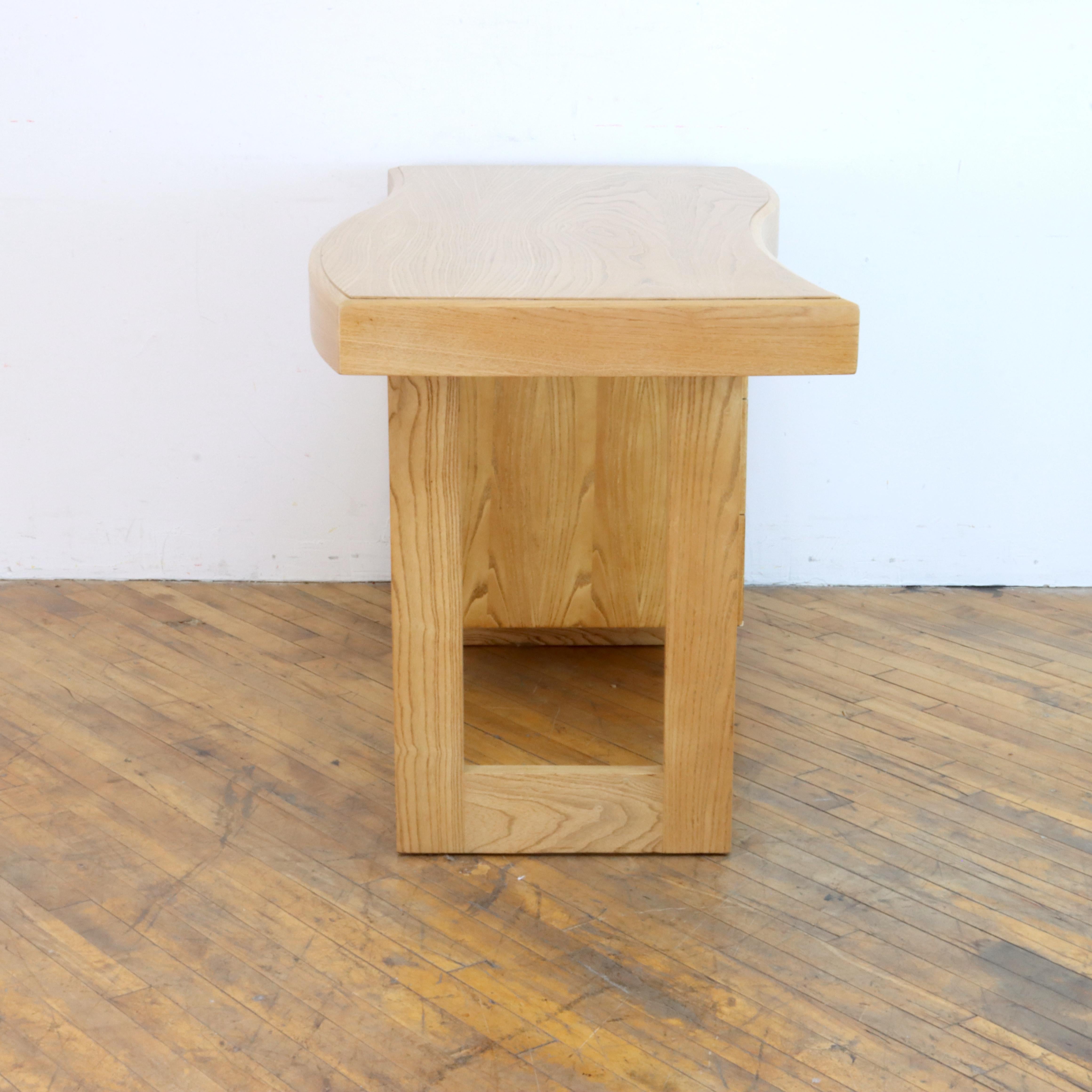 Oak 1940s Paul Laszlo Freeform Desk For Sale