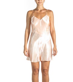 Slip Romper in seta color pesca degli anni '40