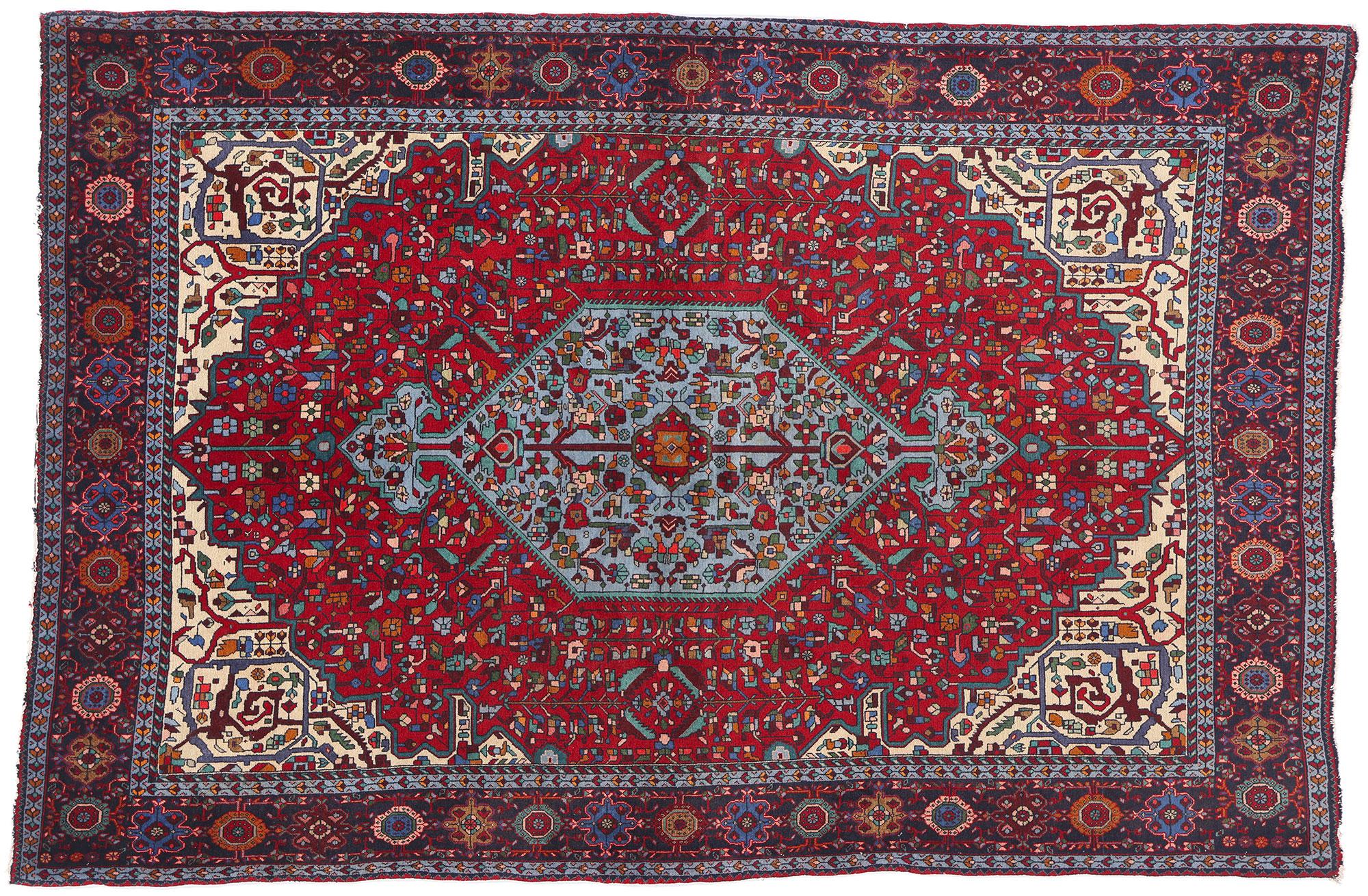 1940's Persian Farahan Carpet with Modern Style For Sale 3