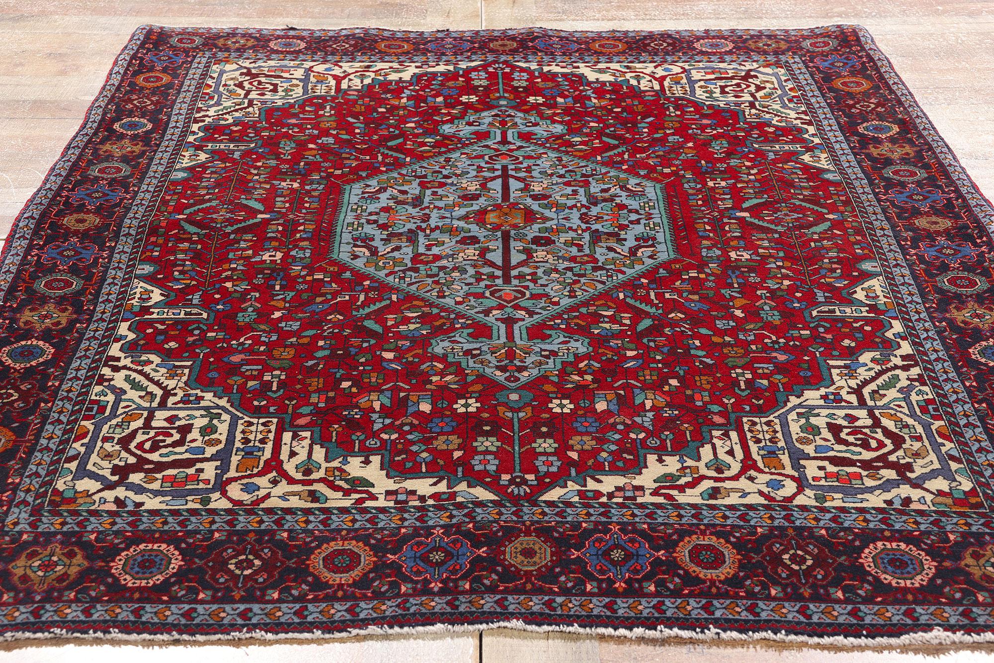 1940's Persian Farahan Carpet with Modern Style For Sale 1