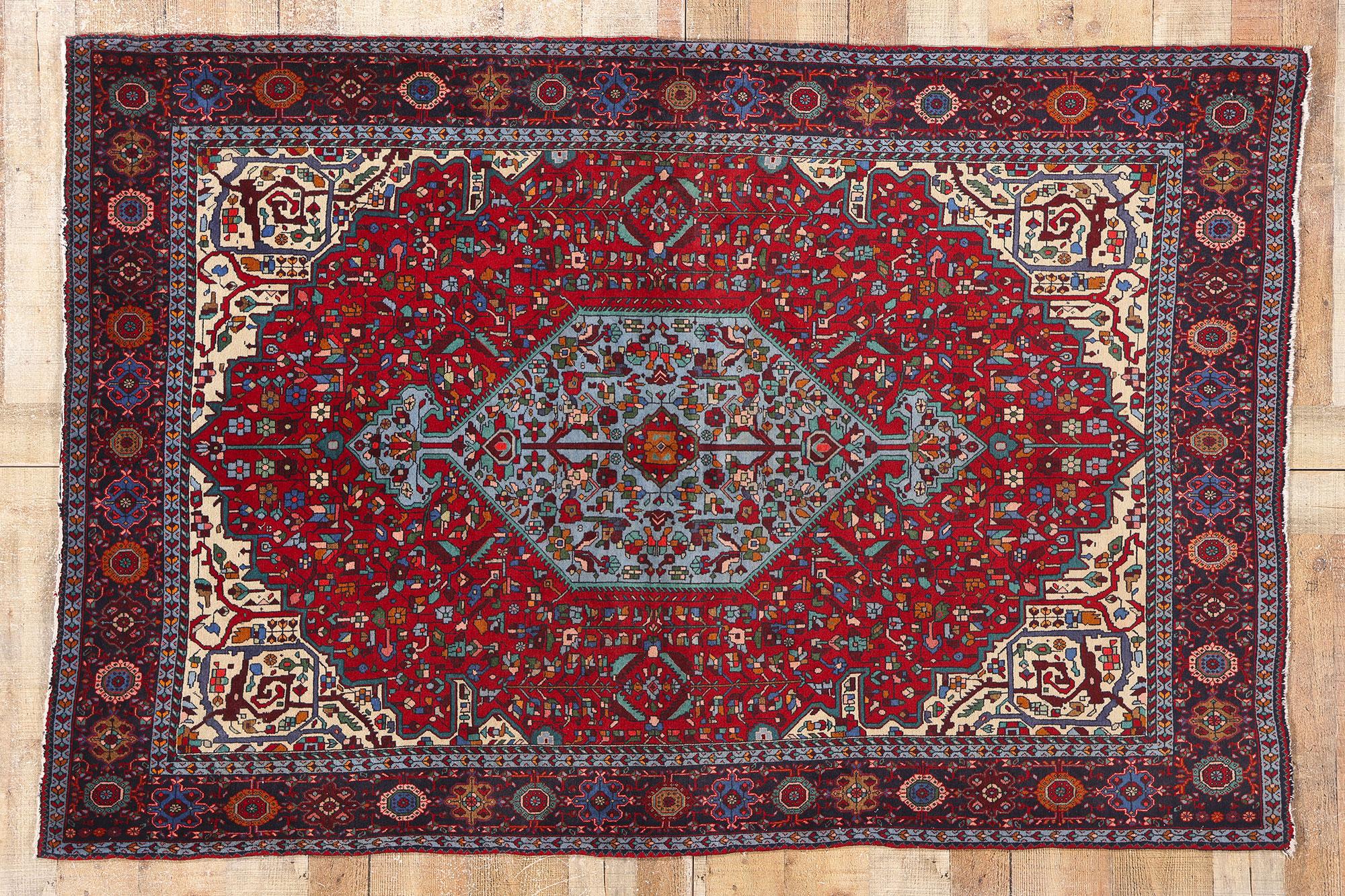 1940's Persian Farahan Carpet with Modern Style For Sale 2