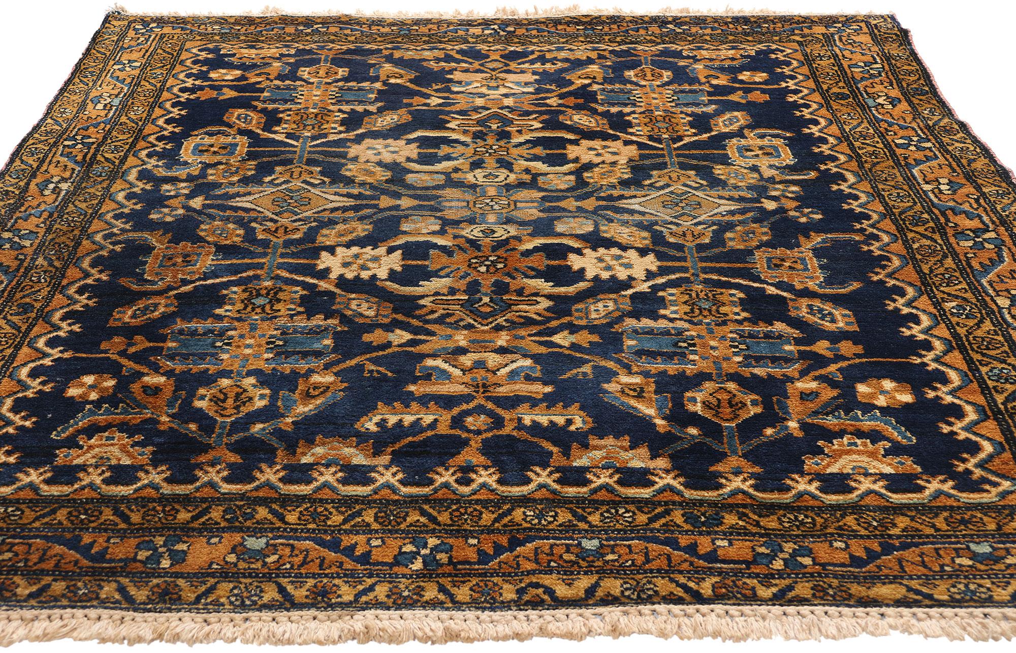 Alfombra persa Hamadan de 1940 con estilo tradicional Malayer en venta
