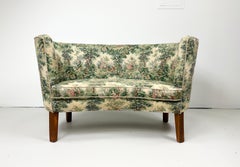 1940's Petit Curved Danish Bench