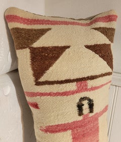 1940s Pictorial Pillow Of Woman stretching Arms