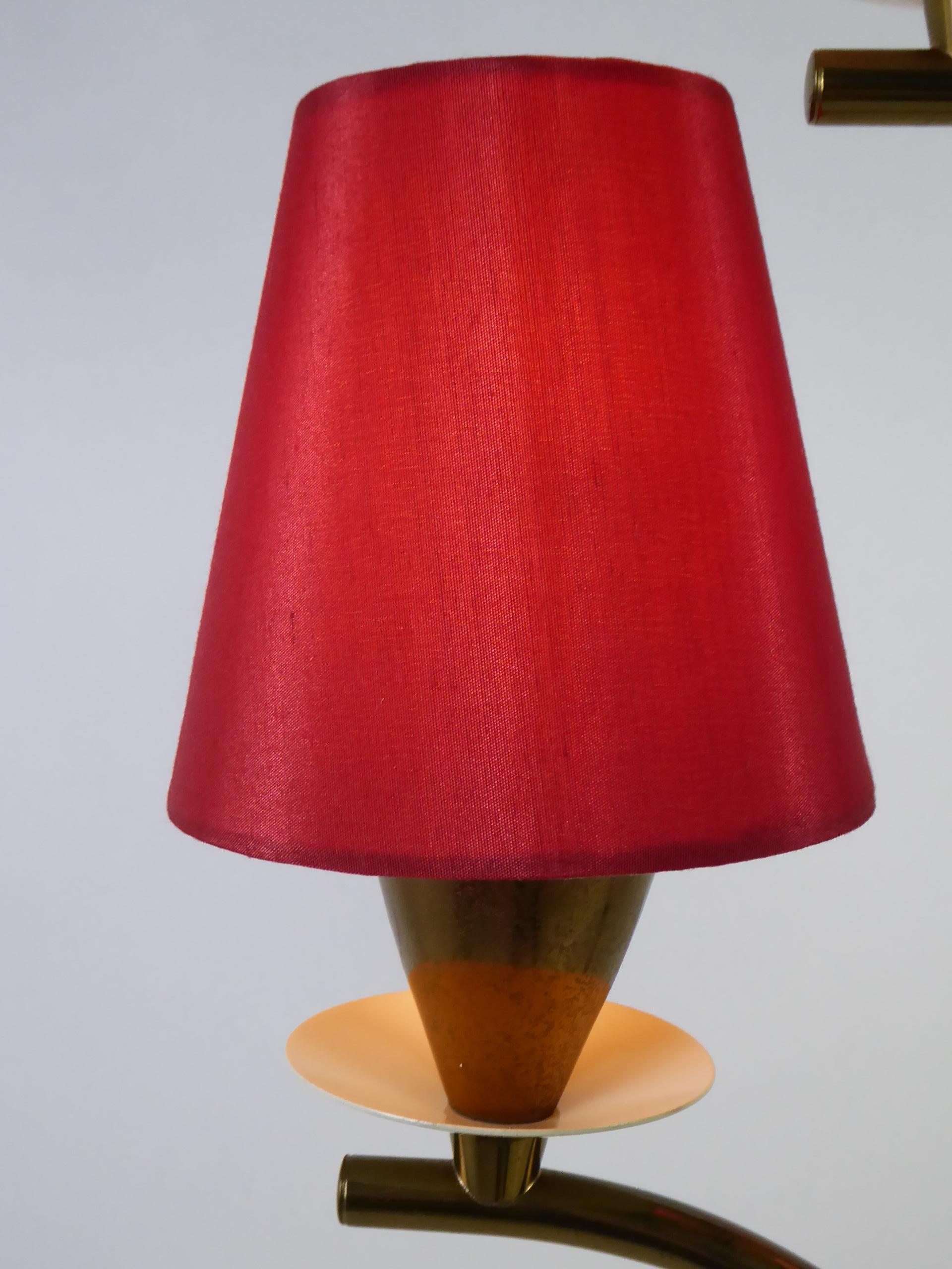 Mid-20th Century 1940s Pietro Chiesa Style Modern Candelabra Floor Lamp