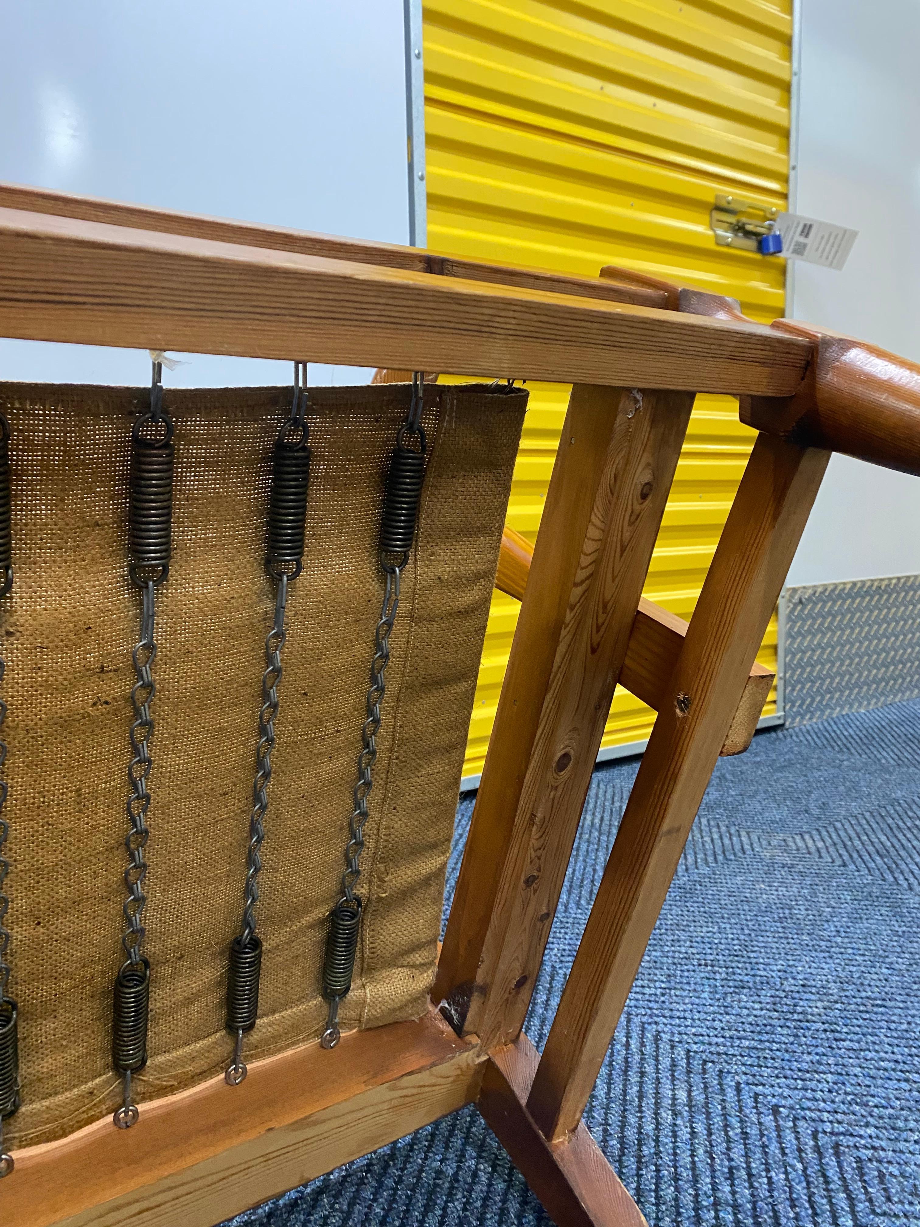 1940s Pine Sofa by Gunnar Göpert For Sale 2