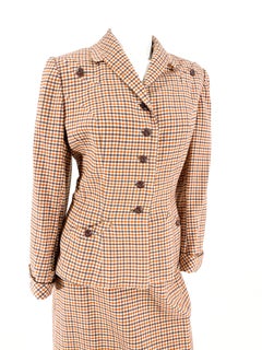 1940's Plaid Wool Suit