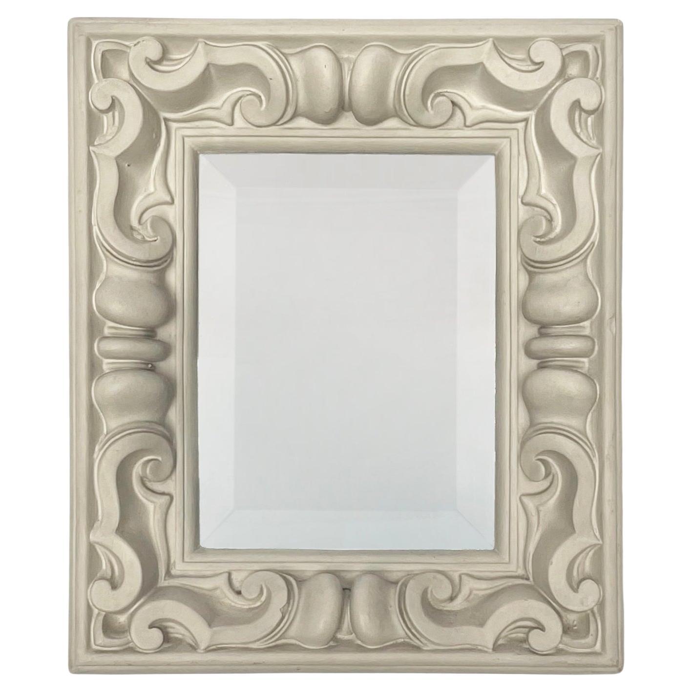 1940s Plaster Mirror in the Manner of Serge Roche