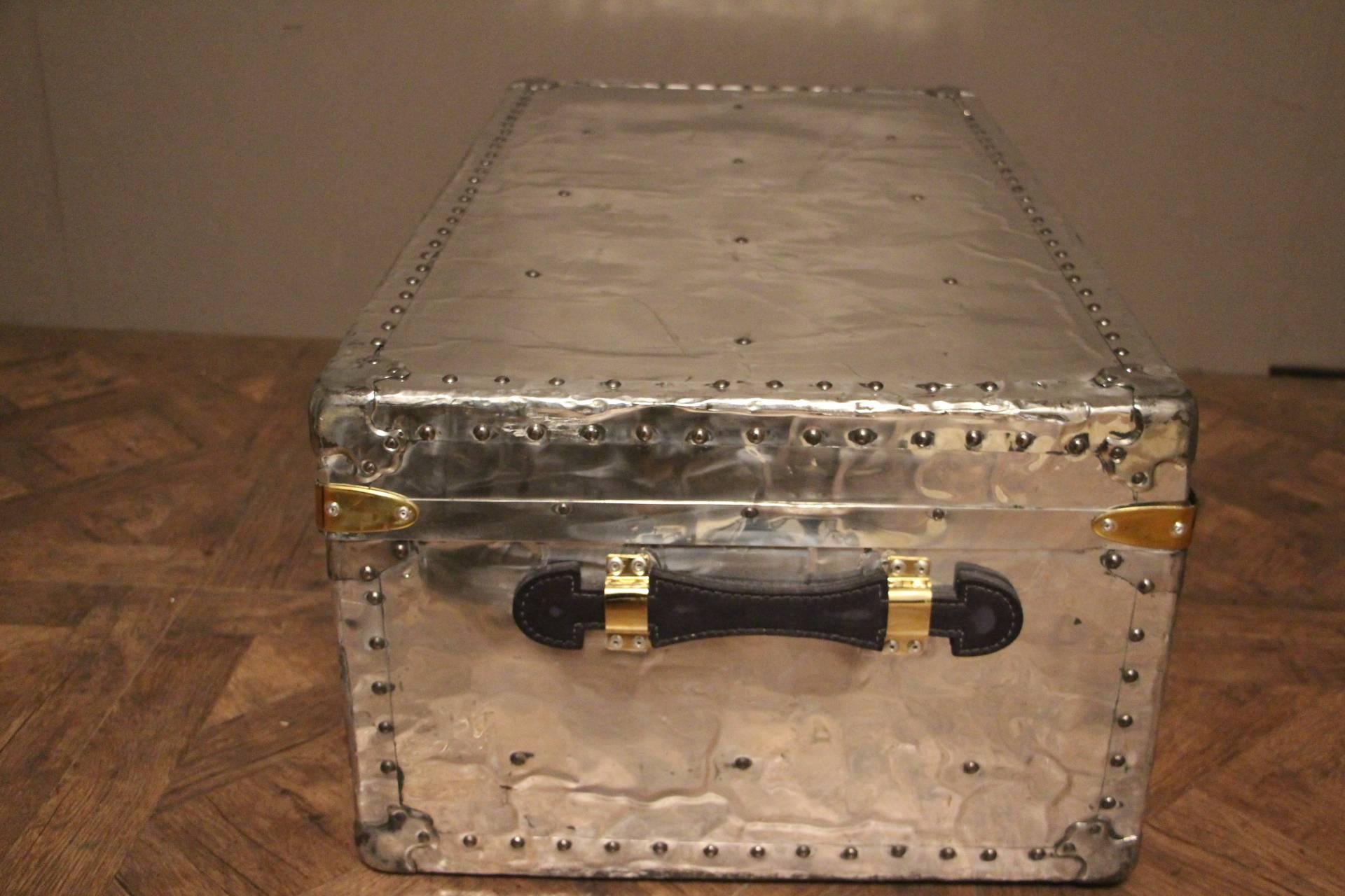 vintage aluminum trunk