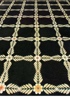 1940s Portuguese Needlepoint Rug with Floral Trellis Design Doris Leslie Blau