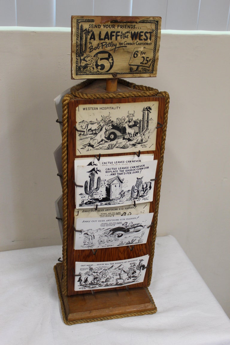 1940s Post Card Display Rack by Bob Petley For Sale at 1stDibs