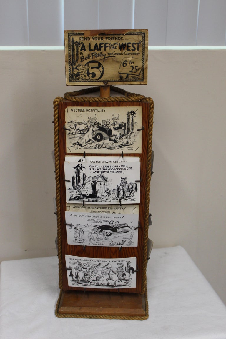 1940s Post Card Display Rack by Bob Petley For Sale at 1stDibs