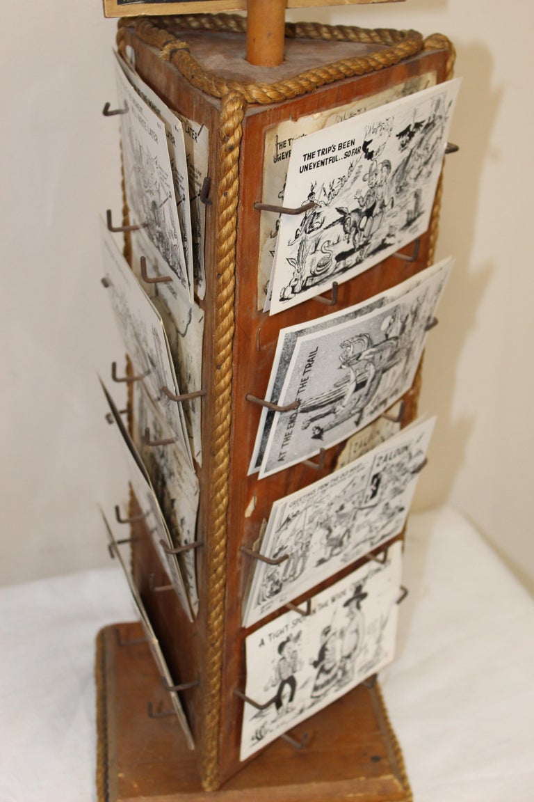 1940s Post Card Display Rack by Bob Petley For Sale at 1stDibs