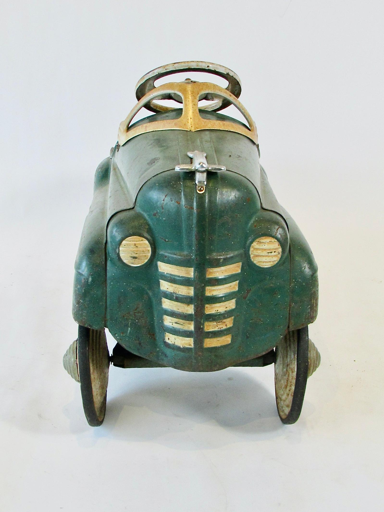 1940s Pressed Steel Pedal Car by the Murray Co. in original paint 1
