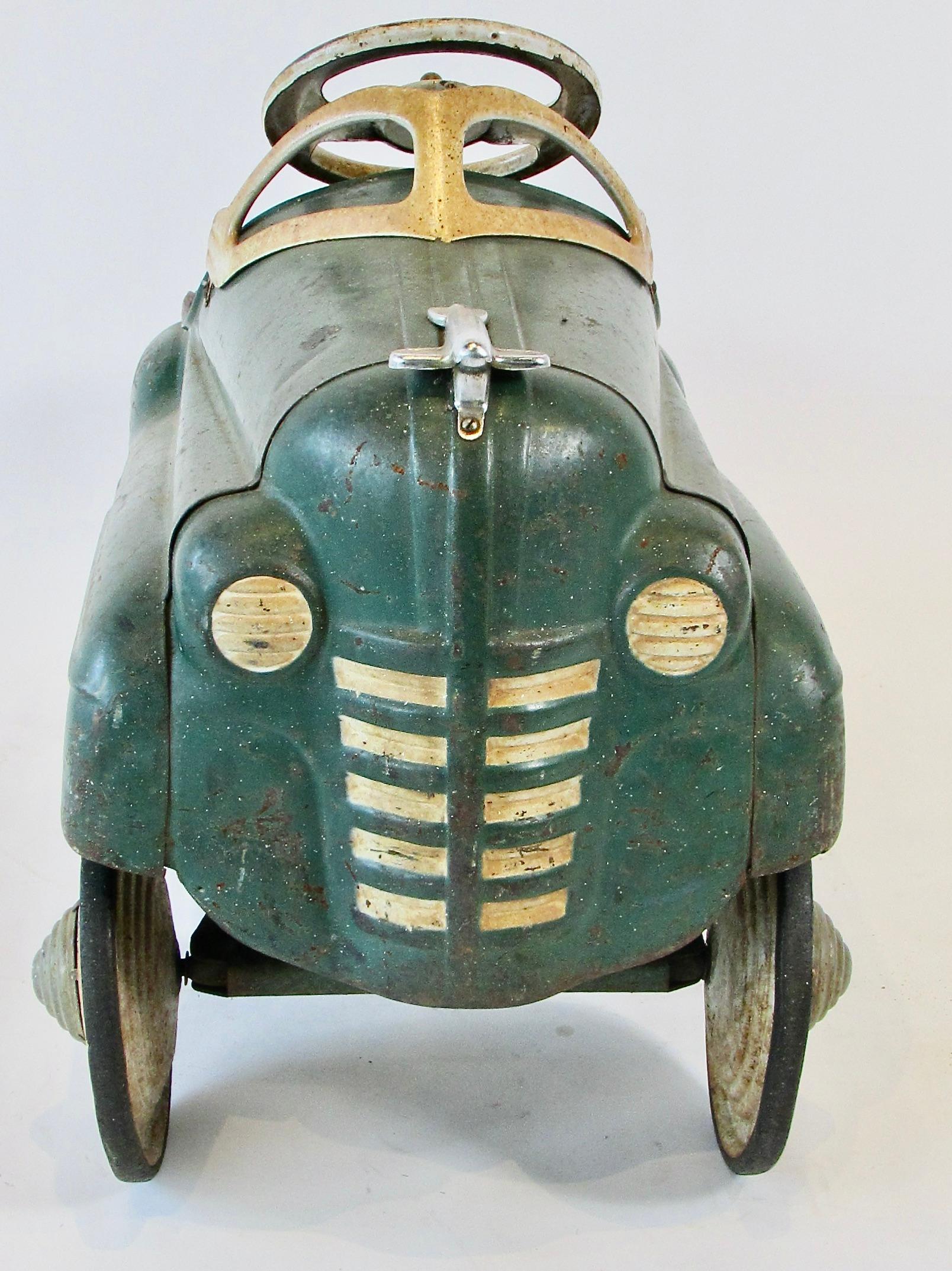 1940s Pressed Steel Pedal Car by the Murray Co. in original paint 2