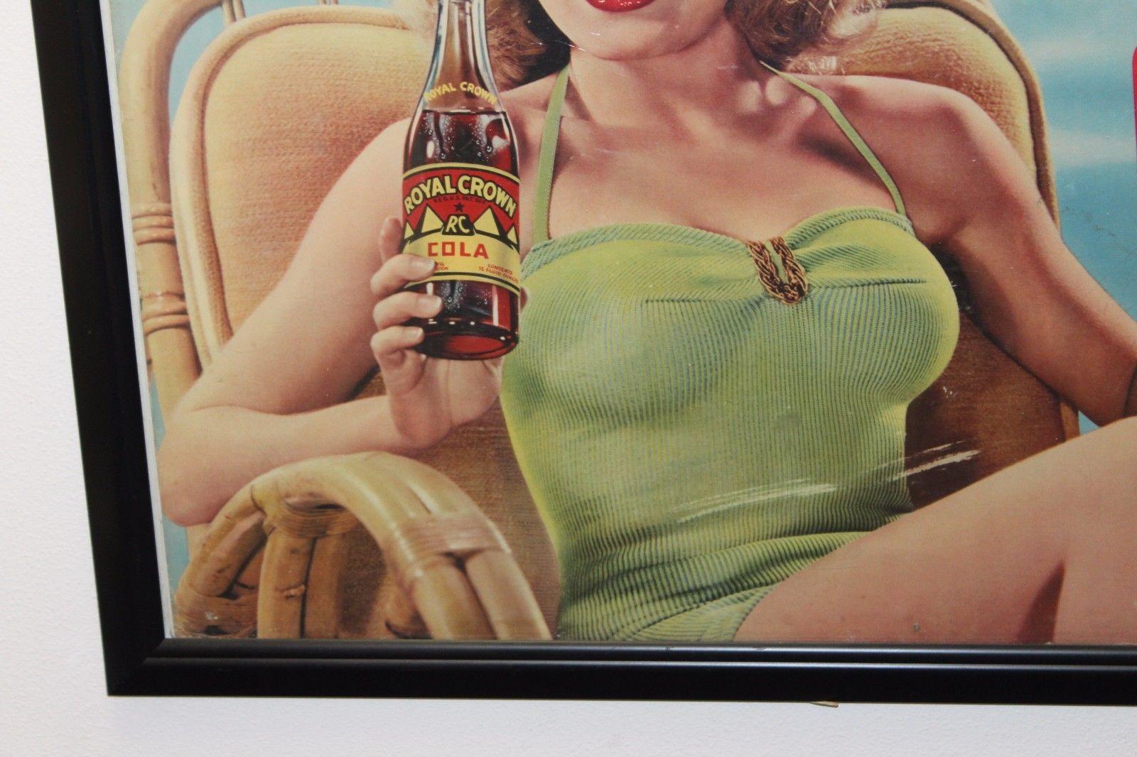 1940s RC Royal Crown Cola Litho Cardboard Advertising For Sale 4