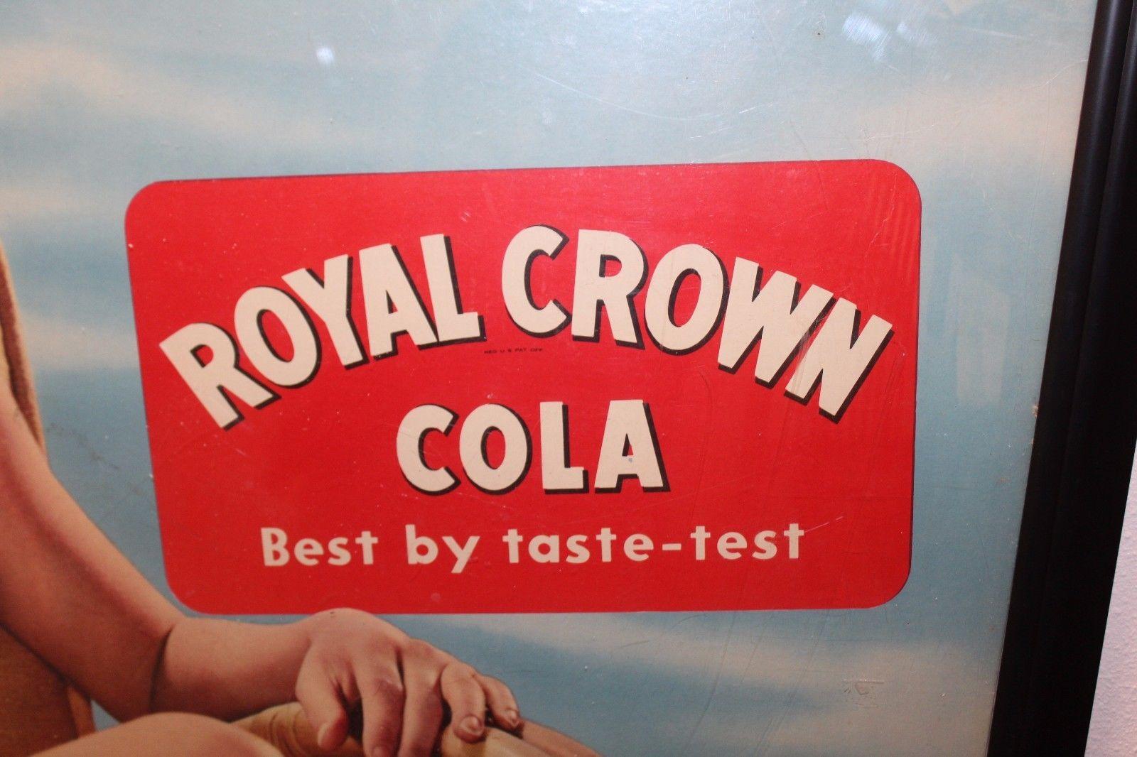 1940s RC Royal Crown Cola Litho Cardboard Advertising For Sale 1