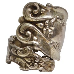 Used 1940s Reconstructed Silver Spoon Ring