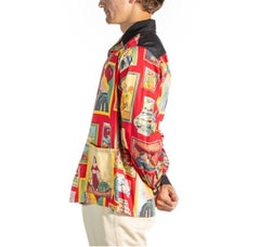 1940S Red Multicolored As Is  Pajamas
