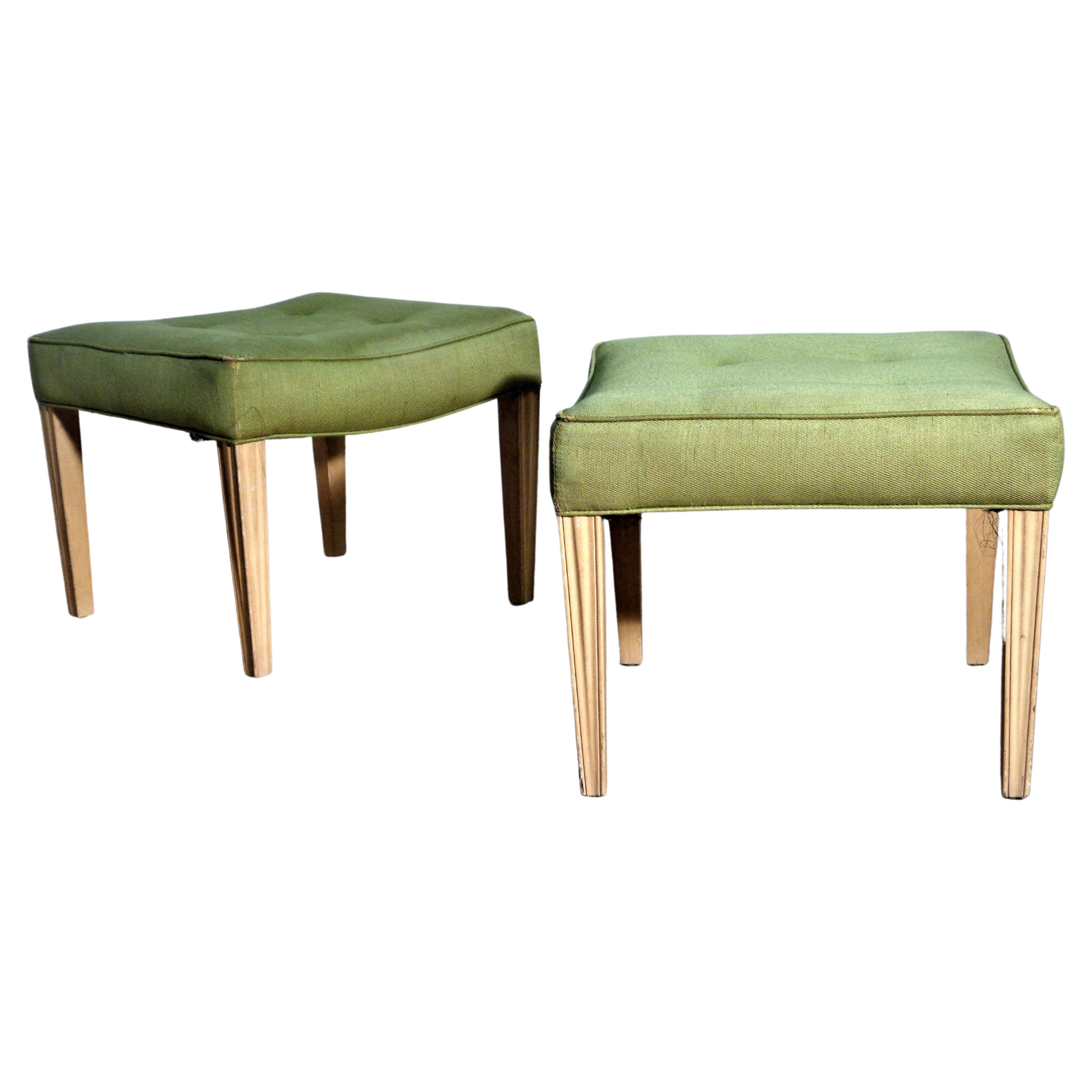 American Pair of Regency Style Stools, 1940's For Sale