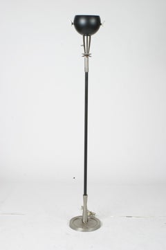 1940s Rembrandt Brushed Nickel Floor Lamp in Modernized Grecian Urn Form