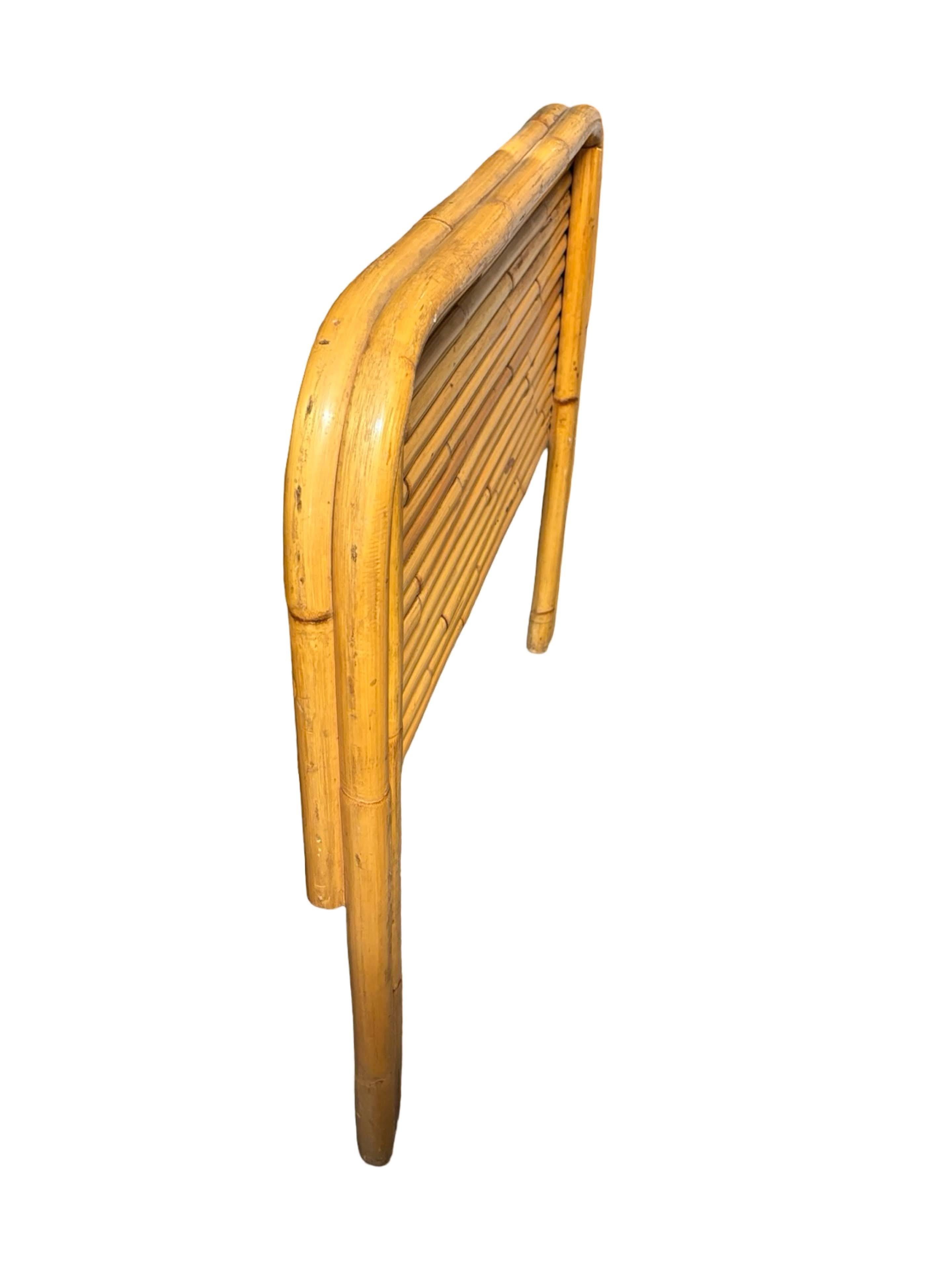 Gemelli in rattan impilati in stile Art Deco restaurati  Dimensioni della testata in vendita 1
