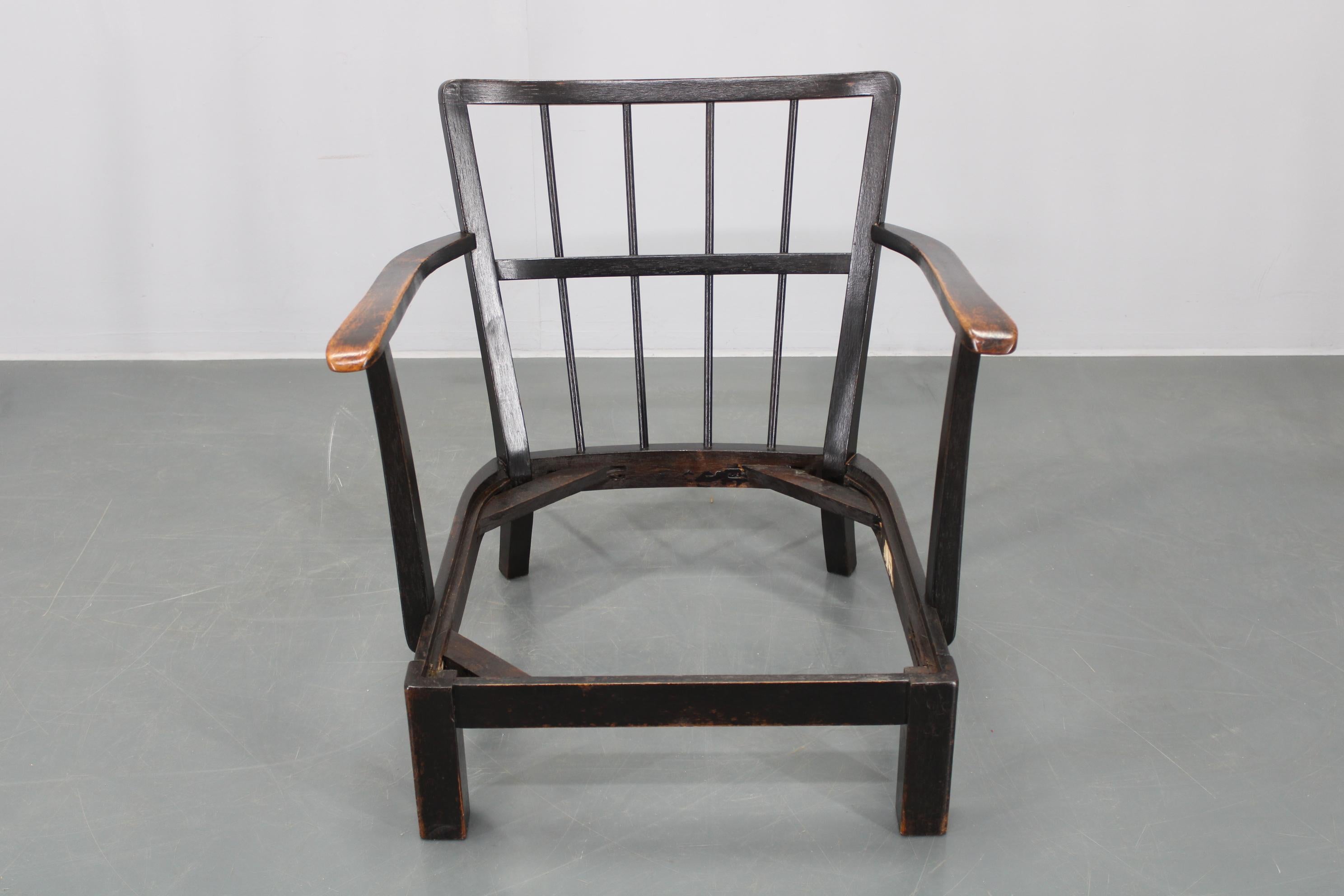 1940er Jahre Restaurierter Thonet Sessel , Tschechoslowakei im Angebot 2