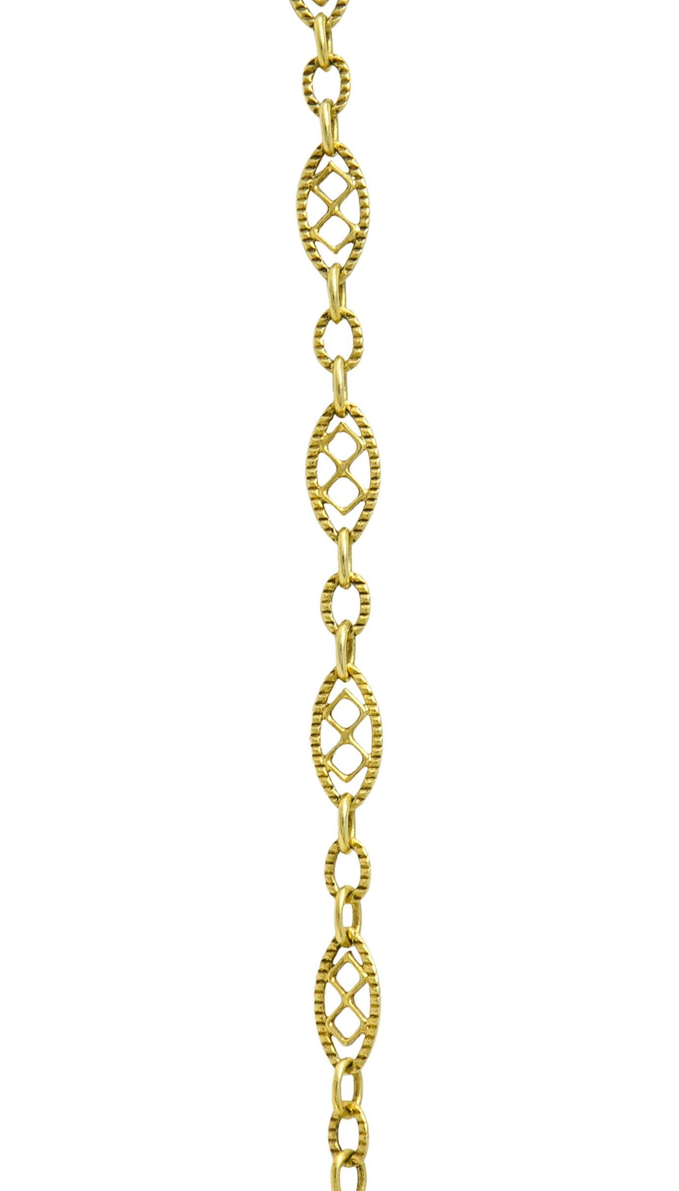 1940s Retro Carved Jade 14 Karat Gold Floral Pendant Necklace 2