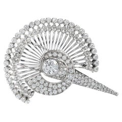 1940S Retro Diamond Brooch