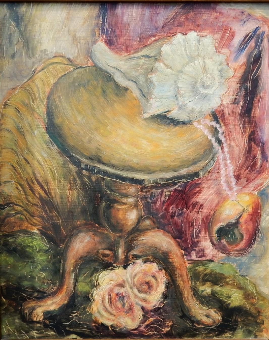 1940's Robert Knipschild (1927-2004) Surrealismo Naturaleza muerta Pintura