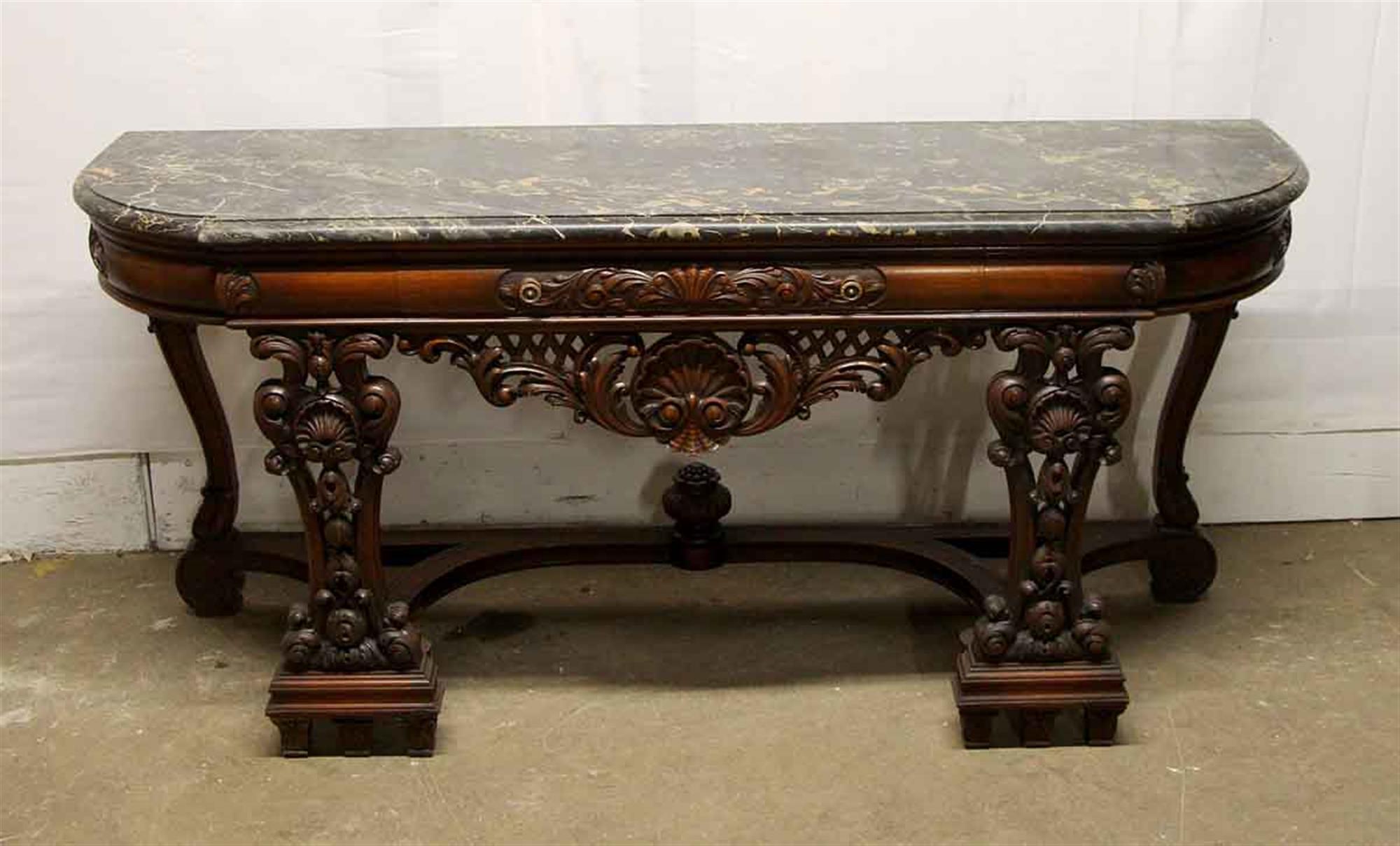 marble top entryway table