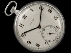 1940's Rolex for Bucherer Vintage Antique Mens Pocket Watch, 45mm - Nickel Chrom