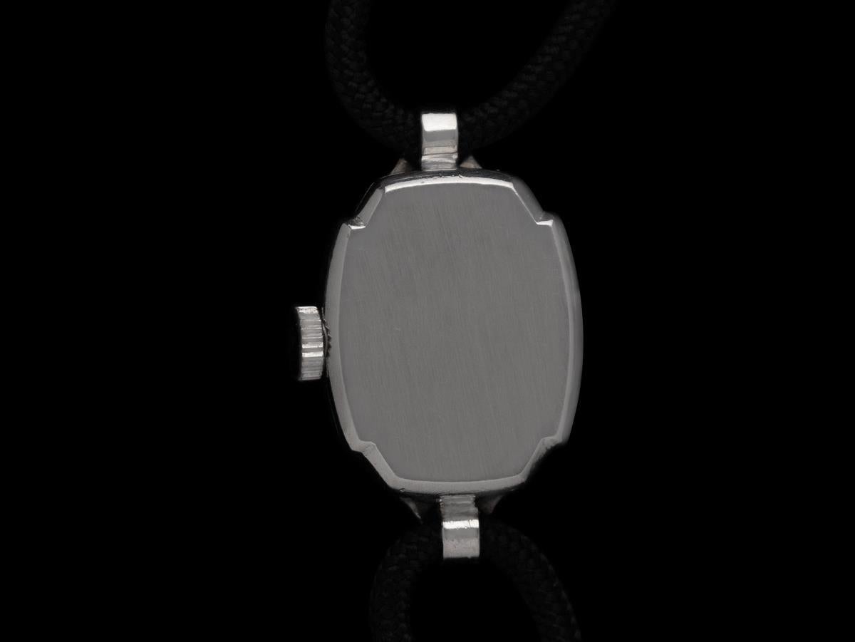 Women's 1940's Rolex Ladies Vintage Cocktail Watch - Platinum & Diamonds For Sale