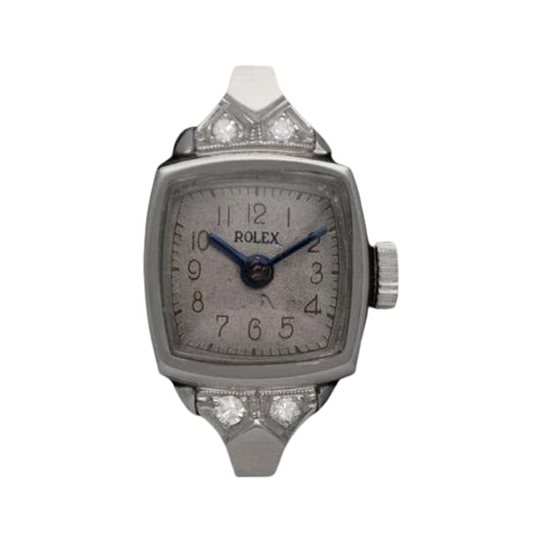 1940's Rolex Ladies Vintage Cocktail Watch - Platinum and Diamonds For Sale at 1stDibs 1940's Rolex Ladies Vintage Cocktail Watch - Platinum and Diamonds For Sale at 1stDibs