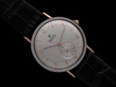 1940's ROLEX PRECISION Vintage Mens Rare Ref. 3923 18K Rose Gold & SS