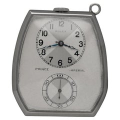 1940's Rolex Prince Imperial Mens Ref. 1586 Doctor's Pocket Watch - 18K White Go