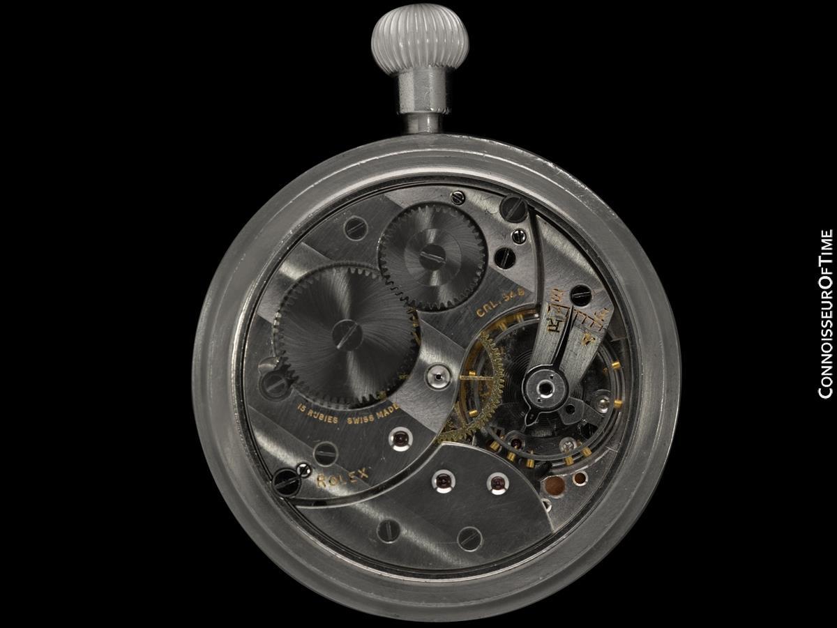 1940's Rolex WWII British Military Vintage Antique Mens 52mm Pocket Watch - Nick en venta 1